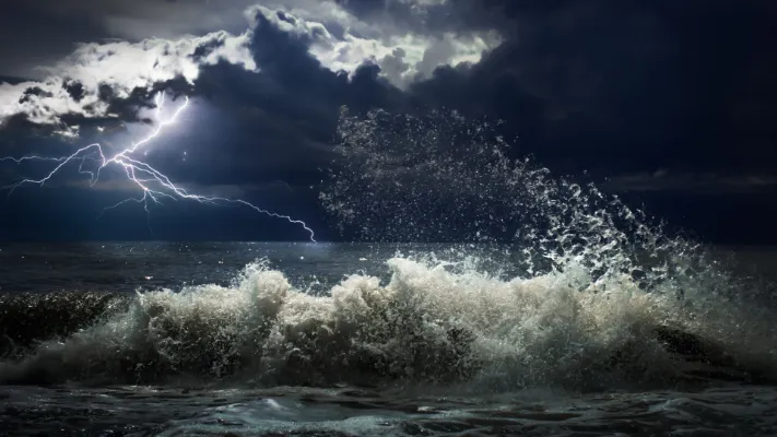 Storm on the Mediterranean Sea